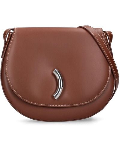 Little Liffner Maccheroni Leather Saddle Bag - Brown