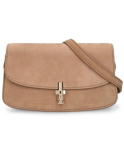 The Row E/w Sofia Leather Shoulder Bag - Brown