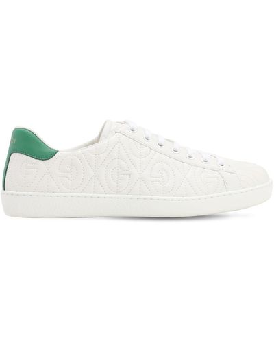 Gucci Ace Herren-Sneaker mit G Rhombus - Weiß