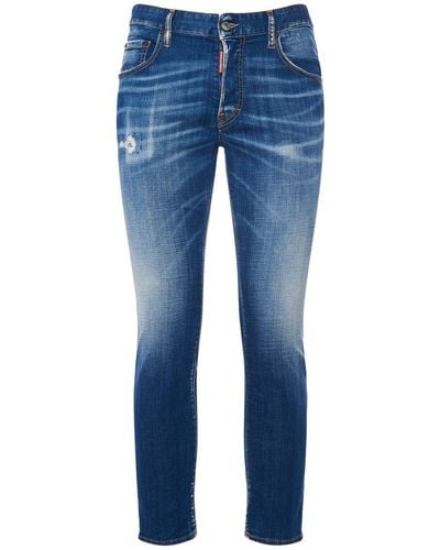DSquared² Skater Fit Cotton Denim Jeans - Blue