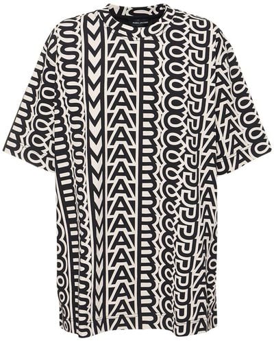 Marc Jacobs Camiseta de algodón con monograma - Negro