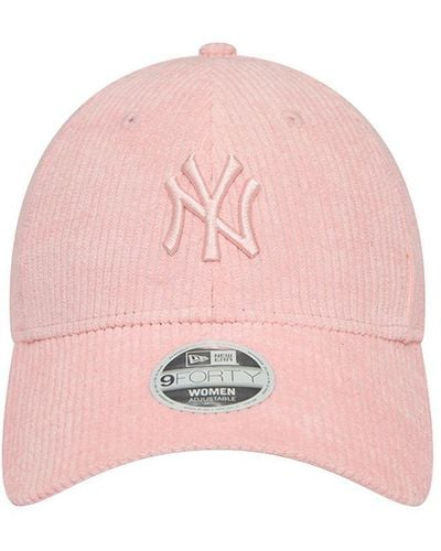 KTZ Ny Yankees Female Summer Cord 9forty キャップ - ピンク