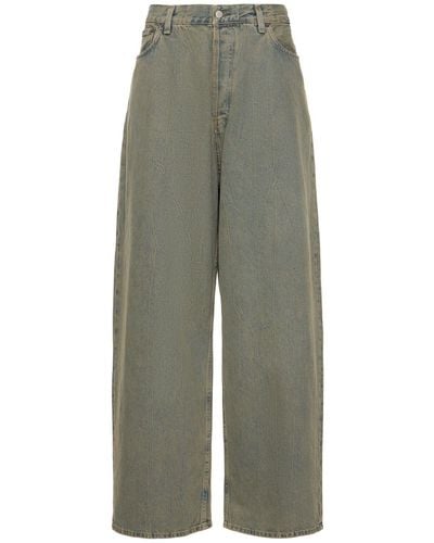 Acne Studios Jeans anchos de denim - Verde