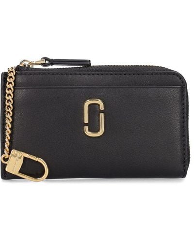 Marc Jacobs The Top Zip Multi Leather Wallet - Black