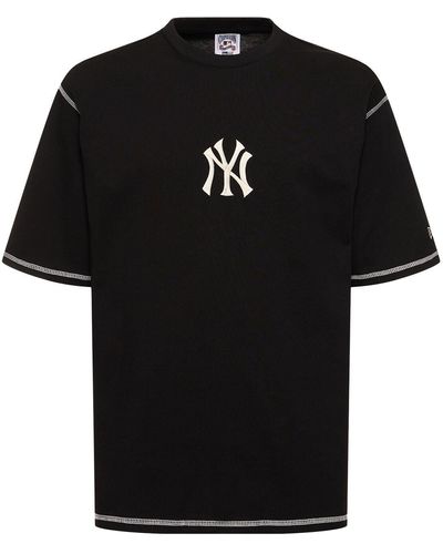 KTZ T-shirt ny yankees mlb word series in cotone - Nero