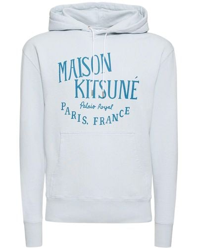 Maison Kitsuné Palais Royal Classic Hooded Sweatshirt - Blue