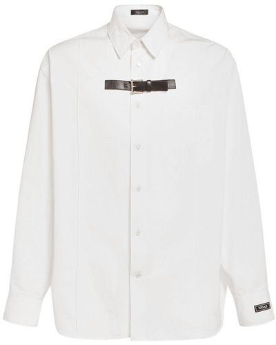 Versace Camicia in popeline di cotone - Bianco