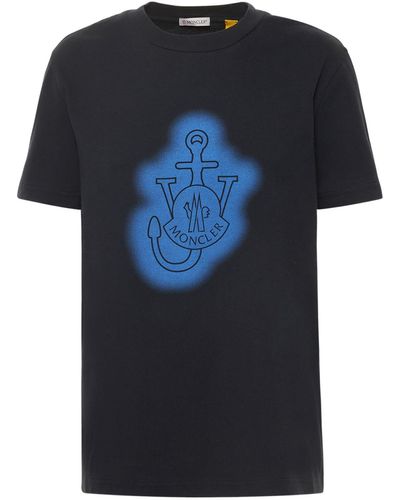 Moncler Genius T-shirt jw anderson in jersey con stampa - Nero