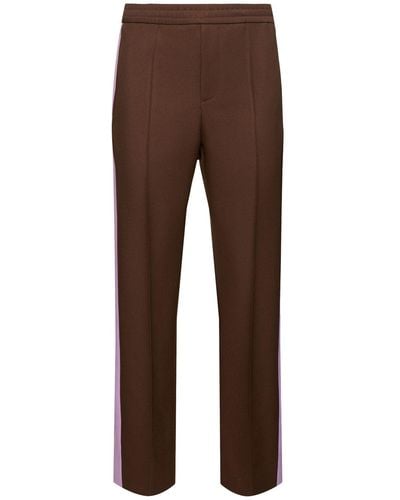 Gucci Fluid Drill Trousers - Brown