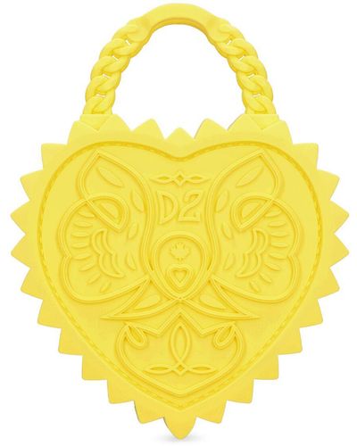 DSquared² Open Your Heart Top Handle Bag - Yellow