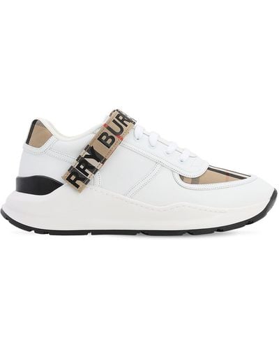 Burberry Sneakers mit Vintage-Check - Weiß