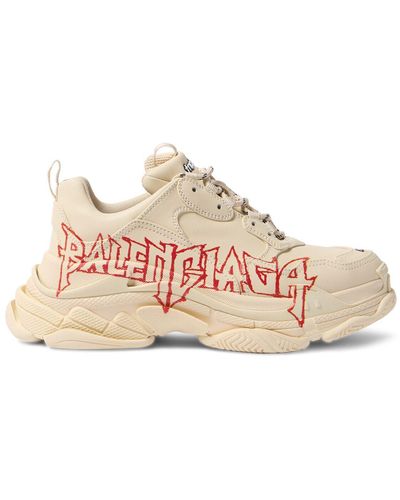 Balenciaga Sneakers en cuir triple s lny - Rose