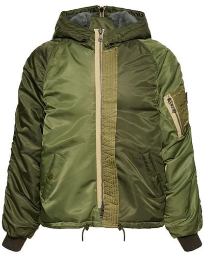 ANDERSSON BELL N2b Bomber Puffer Jacket - Green