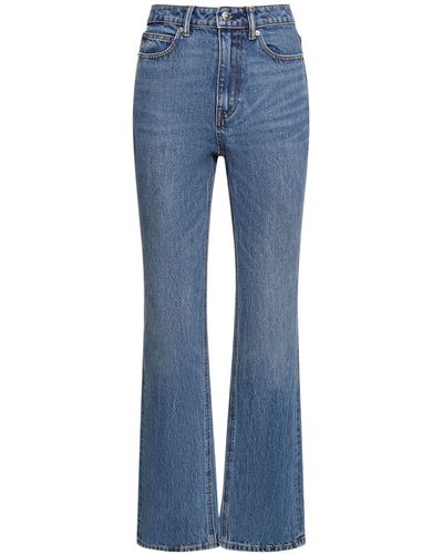 Alexander Wang Pantalon droit vintage à 5 poches - Bleu