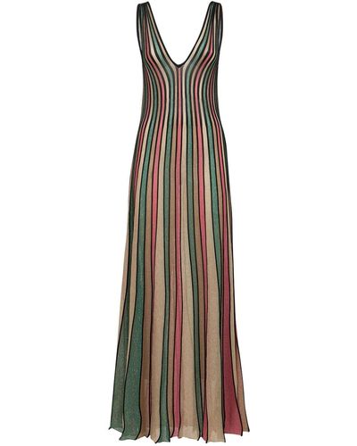 Costarellos Mimi Lurex Knit Long Dress - Multicolor