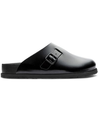 Birkenstock 1774 Niamay Shiny Leather Sandals - Black