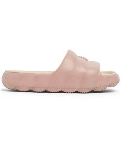 Moncler Mm Lilo Rubber Sliders - Pink