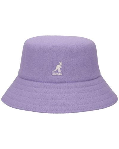 Kangol Lahinch Wool Blend Bucket Hat - Purple