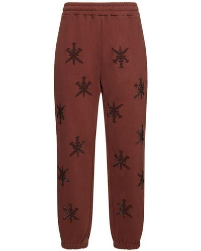 Unknown Pantalones deportivos de algodón - Rojo