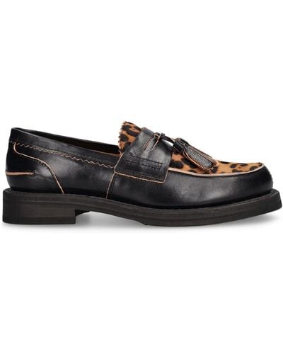 Our Legacy Leather Tassel Loafers - Black