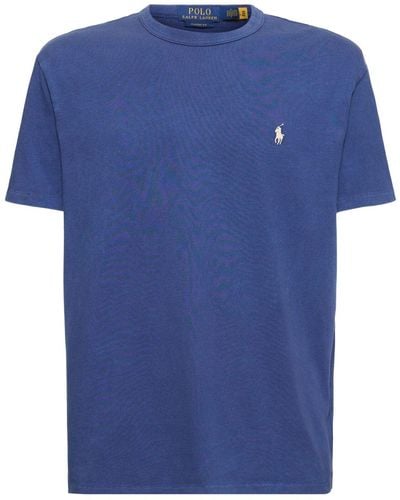 Polo Ralph Lauren Polo-t-shirt Mit Drachenstickerei - Blau