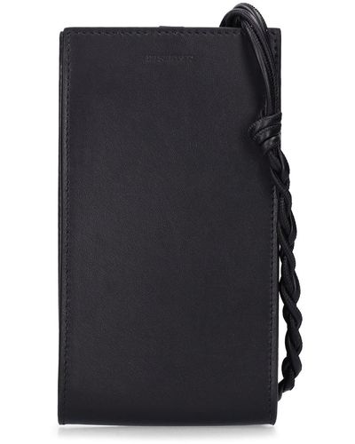 Jil Sander Tangle Leather Phone Case - Black