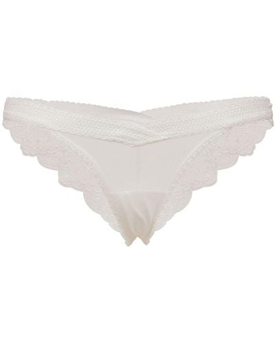 La Perla Slip Ballet Blanc In Misto Cotone - Bianco