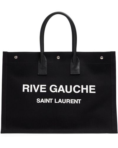 Saint Laurent Ysl Rive Gauche トートバッグ - ブラック