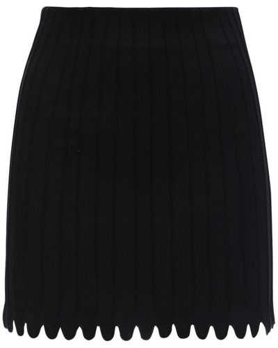 Coperni Minifalda De Algodón Stretch - Negro