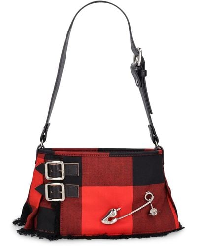 Vivienne Westwood Borsa heather in lana - Rosso