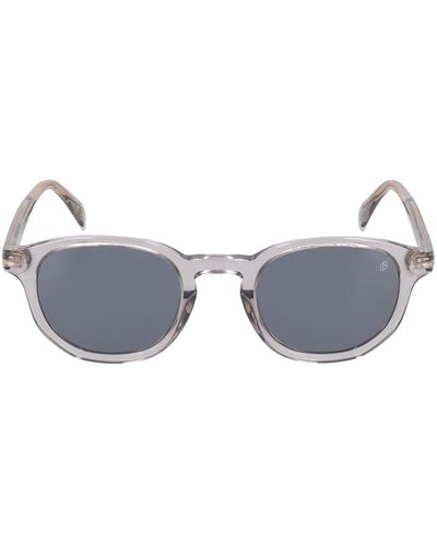 David Beckham Db Round Acetate Sunglasses - Gray