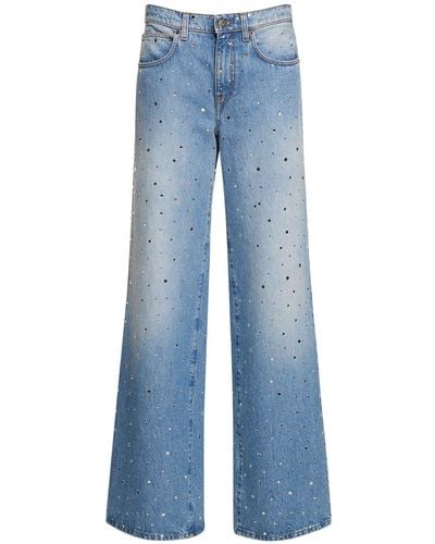 GIUSEPPE DI MORABITO Weite Jeans Mit Verzierung - Blau