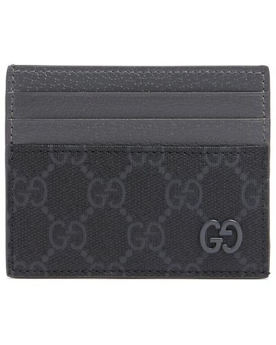Gucci Bicolor gg Card Case - Gray