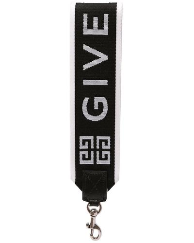 Givenchy Llavero De Cinta De Logo - Negro