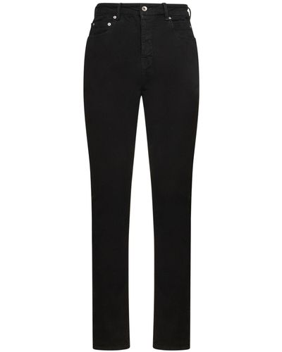 Rick Owens Detroit Cut Cotton Denim Jeans - Black