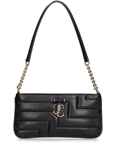 Jimmy Choo Sac porté épaule slim en cuir avenue - Noir