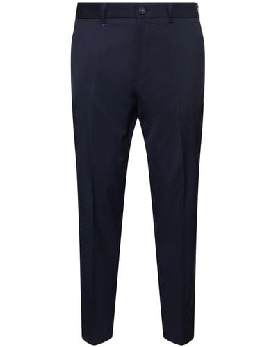 BOSS C-perin Tech & Wool Trousers - Blue