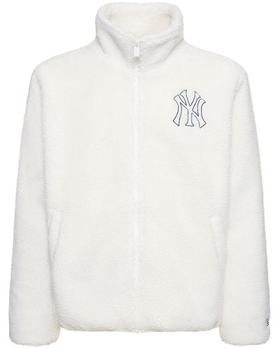 KTZ Mlb Ny Yankees Tech Sherpa Jacket - White