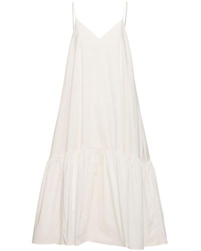 Anine Bing Averie Cotton Midi Dress - White