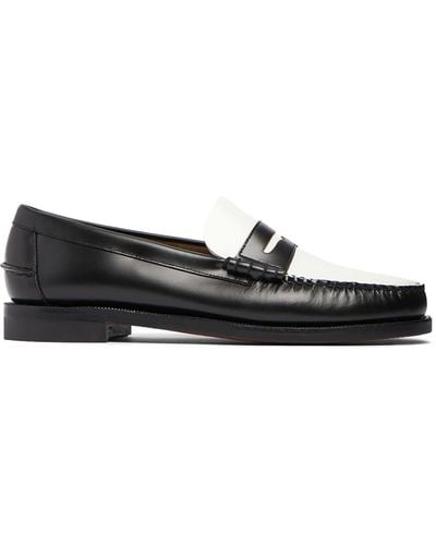 Sebago Mocassins en cuir lisse classic dan - Noir