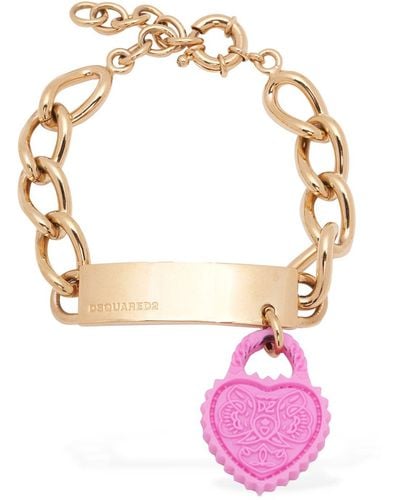 DSquared² Open Your Heart Bracelet - Pink