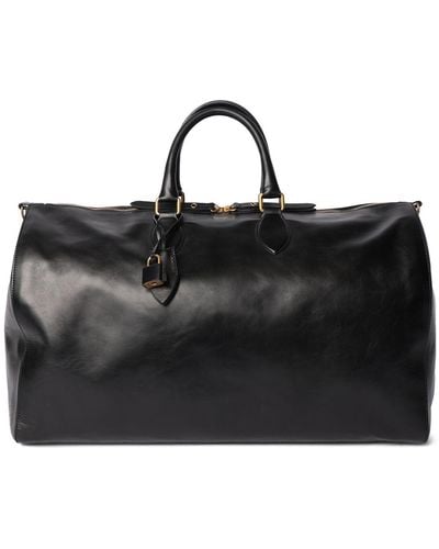Khaite Pierre Leather Weekender Bag - Black