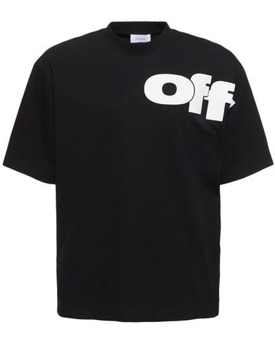Off-White c/o Virgil Abloh T-shirt Aus Baumwolle Mit Skate-logo "shared" - Schwarz