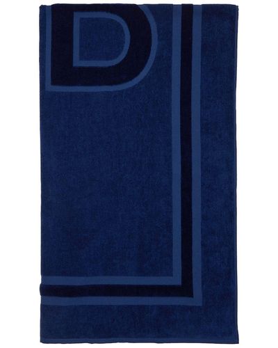 Balenciaga Bb beach towel - Azul