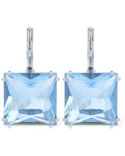 Swarovski Pendientes Millenia Con Cristales - Azul