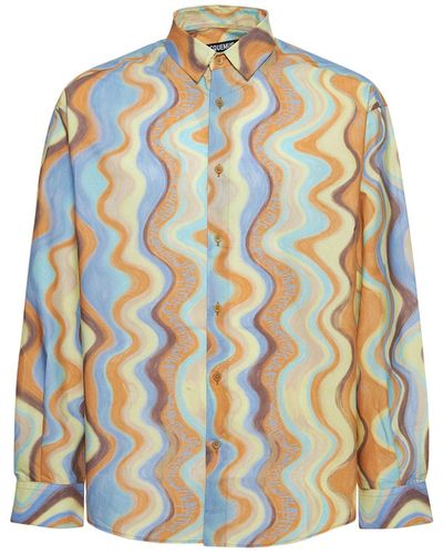 Jacquemus La Chemise Melo Paisley Bandana Short Sleeve Shirt Print Beige  Arty Sun Men's - SS23 - US
