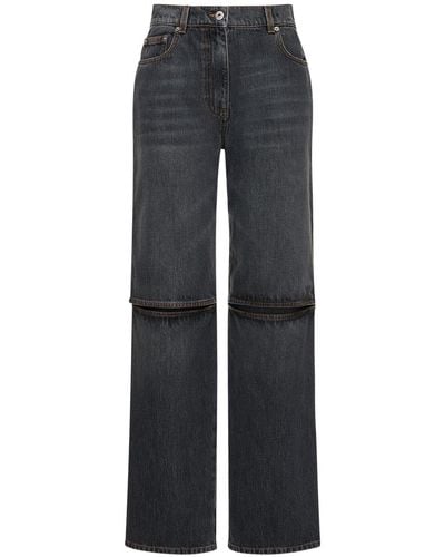 JW Anderson Bootcut-jeans Aus Denim Mit Ausgeschnittenem Knie - Blau