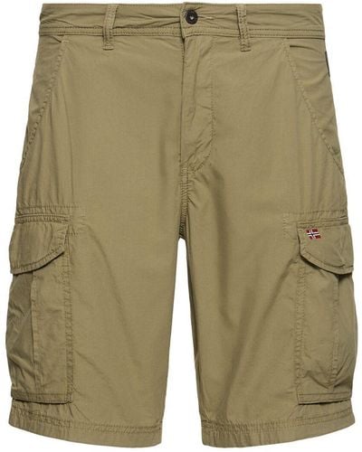 Napapijri Cargo-shorts Aus Baumwolle "noto 2.0" - Grün