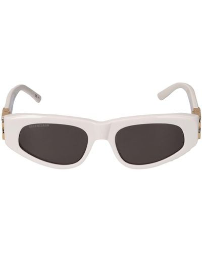 Balenciaga Sonnenbrille Aus Acetat "dynasty 0095s" - Weiß