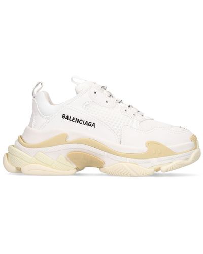 Balenciaga Sneakers Triple S In Techno E Camoscio - Bianco